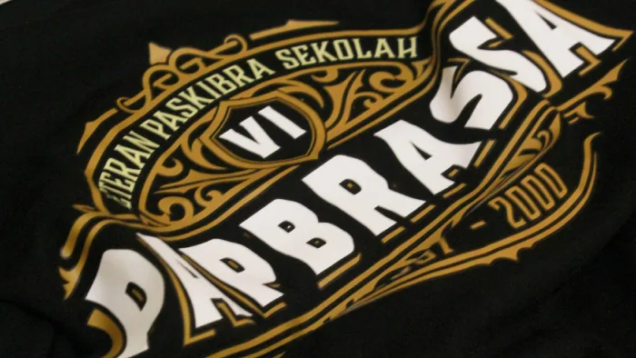 Sablon plastisol.